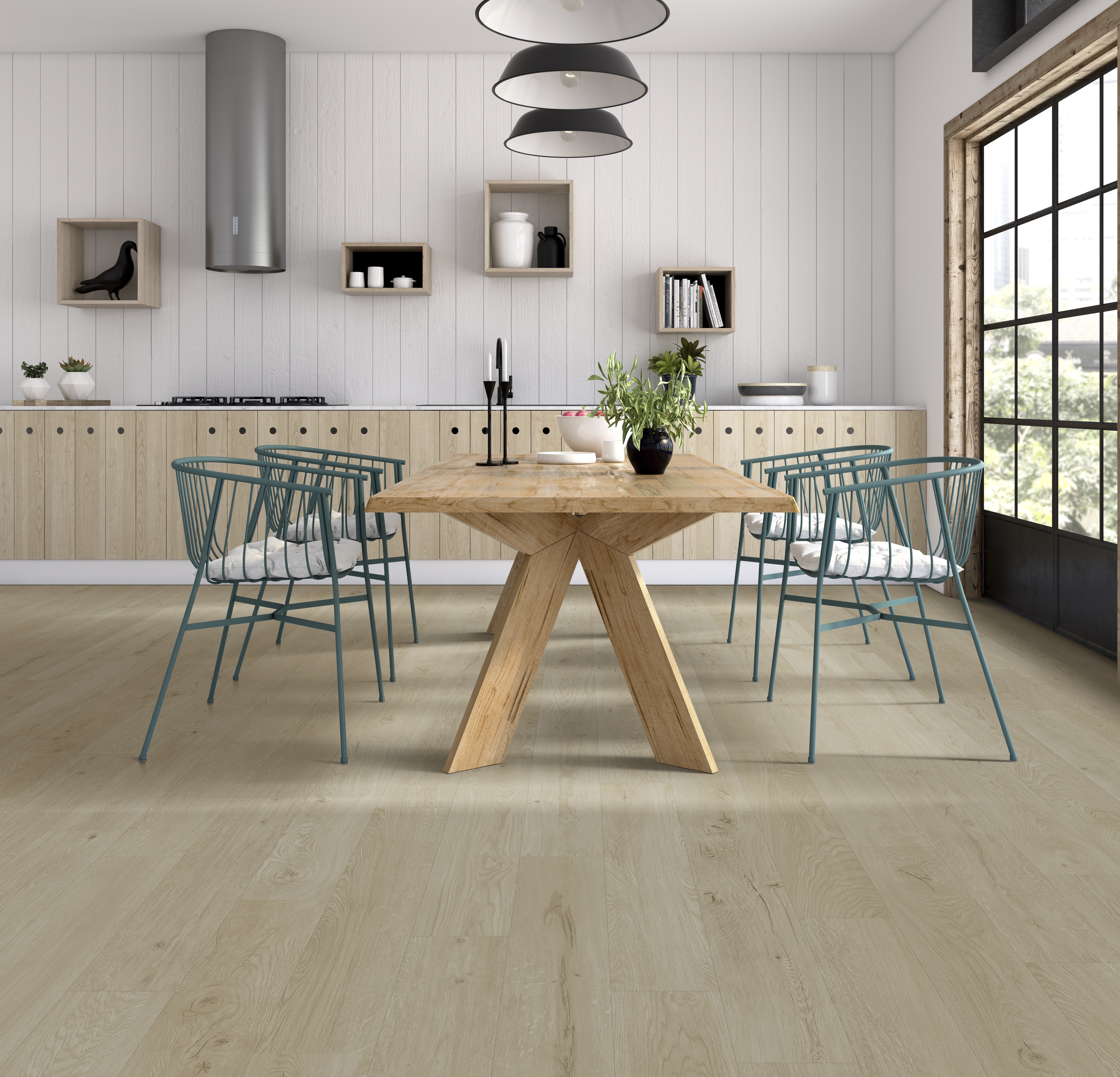 Modern style interior design 3 D rendering